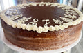 Vorbestellung und Selbstabholung: Buttercremetorte 28cmØ "DUNKEL mit Marmelade"