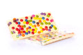 Weiße Schokolade mit Smarties