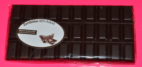 Edelbitterschokolade 80% Kakao