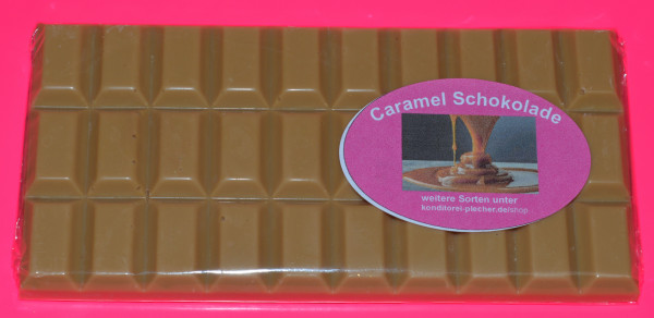 Caramel Schokolade mit westafrikanischen Kakaobohnen
